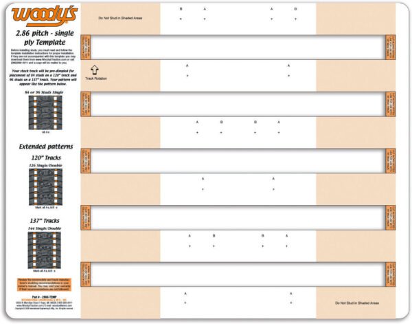 Woody's Stud Template Woody's Stud Template — supplier packshot